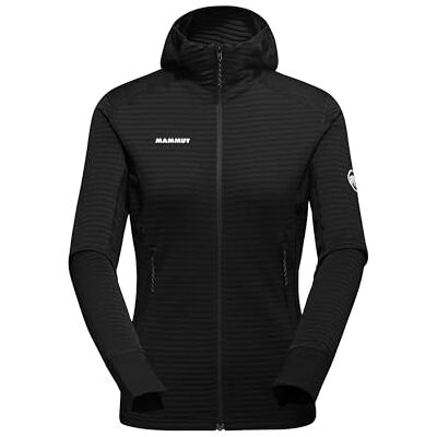 Mammut Taiss Light ML Hooded Jacket Women – Chaqueta Ligera para Mujer con Capucha De Forro Polar y Nailon Negro, Talla L Mammut Taiss Light ML Hooded Jacket Women – Chaqueta Ligera para Mujer con Capucha De Forro Polar y Nailon Negro, Talla L