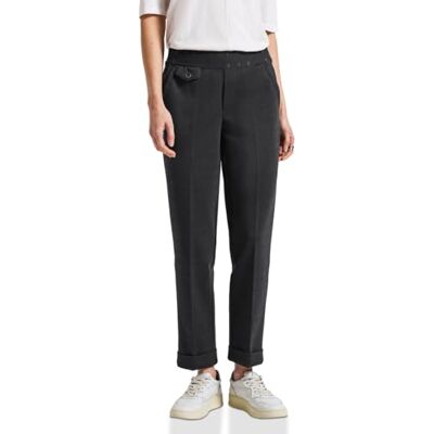 Street One 3716894 Chino a Cuadros con Cinta, Negro, 42W / 28L Mujeres Street One 3716894 Chino a Cuadros con Cinta, Negro, 42W / 28L Mujeres