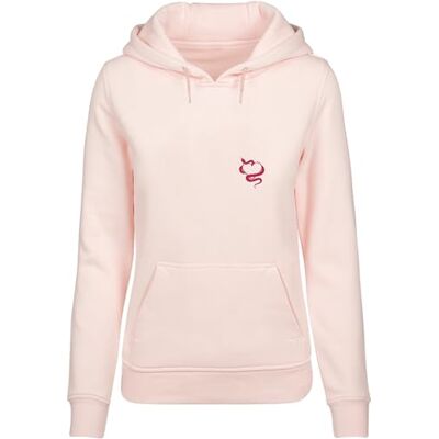 Tee Sudadera con Capucha de Las Mujeres, 65% Algodón 35% Poliéster, Rosa, XS Tee Sudadera con Capucha de Las Mujeres, 65% Algodón 35% Poliéster, Rosa, XS
