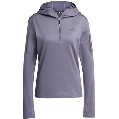 Adidas Mujer Own The Run Winterized Hooded Half-Zip, Preloved Violet, XXS Adidas Mujer Own The Run Winterized Hooded Half-Zip, Preloved Violet, XXS