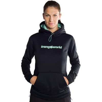 TRANGO Sudadera Poppi Negro/Agua S Mujer TRANGO Sudadera Poppi Negro/Agua S Mujer
