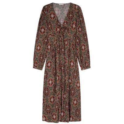 SPRINGFIELD SPRINGFILED Vestido Midi Nudo Pecho, Vestido Mujer, kaki, 33 SPRINGFIELD SPRINGFILED Vestido Midi Nudo Pecho, Vestido Mujer, kaki, 33
