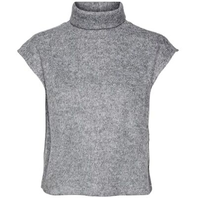 VERO MODA VMBLIS SL Highneck Top JRS Boo, Gris Claro, L VERO MODA VMBLIS SL Highneck Top JRS Boo, Gris Claro, L
