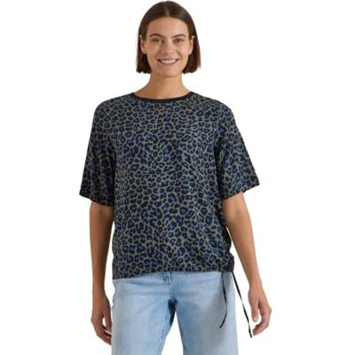 Cecil Blusa de Manga Corta para Mujer con Estampado Leo 3413563, Verde Oliva, S Cecil Blusa de Manga Corta para Mujer con Estampado Leo 3413563, Verde Oliva, S