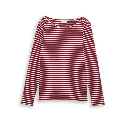 TOM TAILOR Camiseta de Manga Larga para Mujer con Estampado de Rayas (1 Unidad) TOM TAILOR Camiseta de Manga Larga para Mujer con Estampado de Rayas (1 Unidad)