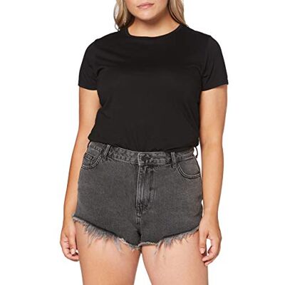 Superdry Mujer Vaqueros Cortos Cut-Off Negro Lavado 42 Superdry Mujer Vaqueros Cortos Cut-Off Negro Lavado 42