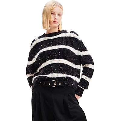 Desigual Pullover_vinalopo Sudadera, Negro, M para Mujer Desigual Pullover_vinalopo Sudadera, Negro, M para Mujer
