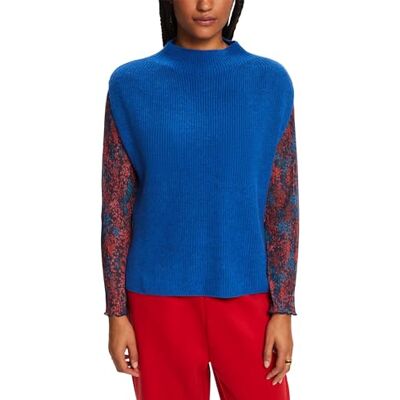ESPRIT , Suéter pulóver Mujer, 414/BRIGHT Blue 5, ESPRIT , Suéter pulóver Mujer, 414/BRIGHT Blue 5,