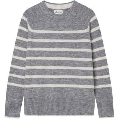SPRINGFIELD Crew Neck Sweater with Slit Opening Sudadera De Cuello Redondo, Gris, XL para Mujer SPRINGFIELD Crew Neck Sweater with Slit Opening Sudadera De Cuello Redondo, Gris, XL para Mujer