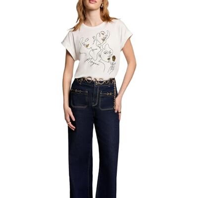 Morgan Camiseta de Manga Corta para Mujer Morgan Camiseta de Manga Corta para Mujer