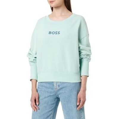 Boss C_Elay_stonebadge 10254045 01 Sudadera, Turquoise/Aqua442, XL para Mujer Boss C_Elay_stonebadge 10254045 01 Sudadera, Turquoise/Aqua442, XL para Mujer