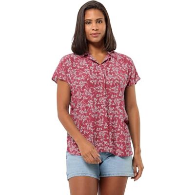 Jack Wolfskin Sommerwiese Shirt W Blusa, Hojas Rosa pálido, XL Mujer, Hojas Rosa Pálido, XL Jack Wolfskin Sommerwiese Shirt W Blusa, Hojas Rosa pálido, XL Mujer, Hojas Rosa Pálido, XL