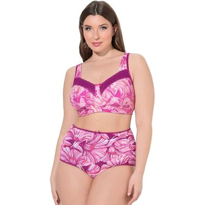 Ulla Popken Mujer Tallas Grandes Tallas Grandes Plus Size Sostén de Alivio de Encaje, sin Aros , Frutas del Bosque, 120B Ulla Popken Mujer Tallas Grandes Tallas Grandes Plus Size Sostén de Alivio de Encaje, sin Aros , Frutas del Bosque, 120B