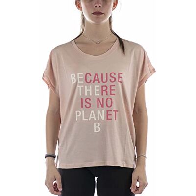 ECOALF Camiseta Mujer Rialf, de Algodón Orgánico y Reciclado, con Cuello Redondo, Camiseta sin Mangas, Transpirable y Cómoda, T-shirt con Texto Impreso, Talla XS, Color Rosa Claro ECOALF Camiseta Mujer Rialf, de Algodón Orgánico y Reciclado, con Cuello Redondo, Camiseta sin Mangas, Transpirable y Cómoda, T-shirt con Texto Impreso, Talla XS, Color Rosa Claro