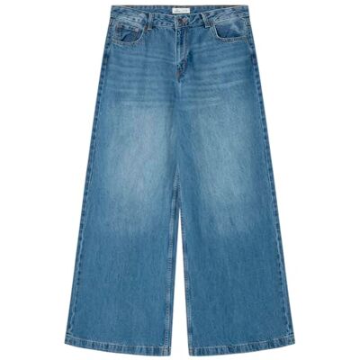 SPRINGFIELD Super Wide Leg High Rise Trousers Jeans, Blue, 38 para Mujer SPRINGFIELD Super Wide Leg High Rise Trousers Jeans, Blue, 38 para Mujer