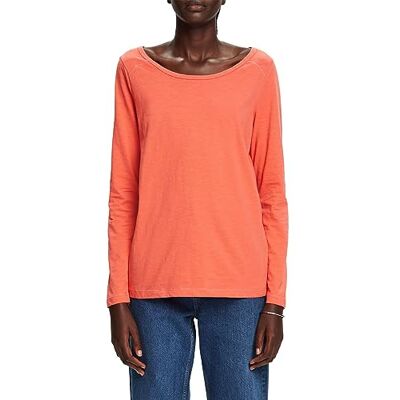 ESPRIT Camiseta de Mujer, 640/rojo Coral, XXS ESPRIT Camiseta de Mujer, 640/rojo Coral, XXS