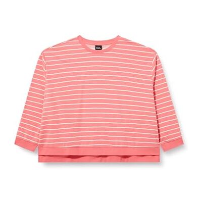Ulla Popken Sudadera para Mujer, Tallas Grandes, Tallas Grandes, Talla Grande, Cuello Redondo, Manga Larga, Espalda más Larga Ulla Popken Sudadera para Mujer, Tallas Grandes, Tallas Grandes, Talla Grande, Cuello Redondo, Manga Larga, Espalda más Larga