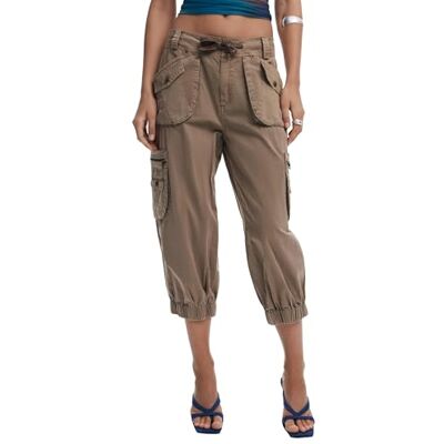Desigual Pantalón capri cargo Desigual Pantalón capri cargo