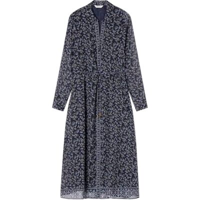 SPRINGFIELD Midi Printed Shirt Dress with Buttons Vestido Estampado, Azul, 46 para Mujer SPRINGFIELD Midi Printed Shirt Dress with Buttons Vestido Estampado, Azul, 46 para Mujer