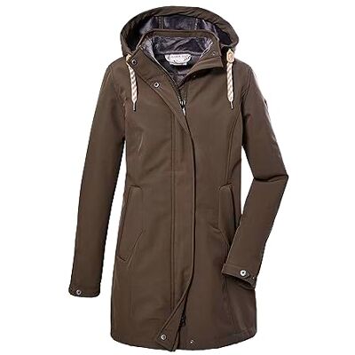 G.I.G.A. DX mujer Parka softshell/chaqueta outdoor con capucha GW 19 WMN SFTSHLL PRK, green anthracite, 40, G.I.G.A. DX mujer Parka softshell/chaqueta outdoor con capucha GW 19 WMN SFTSHLL PRK, green anthracite, 40,