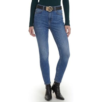 GUESS 1981 Skinny Jean Femme Taille Haute Coupe Skinny Délavage Moyen GUESS 1981 Skinny Jean Femme Taille Haute Coupe Skinny Délavage Moyen