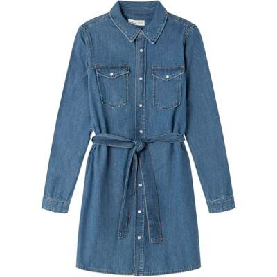 SPRINGFIELD Short Denim Dress Vestido De Mezclilla, Azul, 38 para Mujer SPRINGFIELD Short Denim Dress Vestido De Mezclilla, Azul, 38 para Mujer