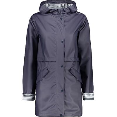 CMP Chaqueta de mujer con capucha fija, Azul negro, M CMP Chaqueta de mujer con capucha fija, Azul negro, M