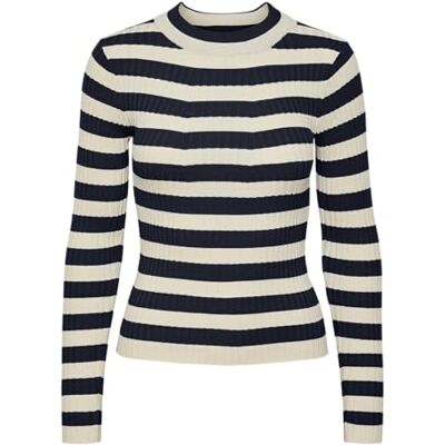 PIECES PCCRISTA LS O-Neck Knit Noos BC, Suéter pulóver, PIECES PCCRISTA LS O-Neck Knit Noos BC, Suéter pulóver,