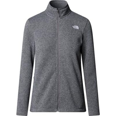 THE NORTH FACE Chaqueta de forro polar para mujer, Tnf Mid Grey Heather, L THE NORTH FACE Chaqueta de forro polar para mujer, Tnf Mid Grey Heather, L
