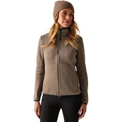 Regatta Elzie Chaqueta elástica de forro polar con cremallera completa para mujer, capa superior cálida Regatta Elzie Chaqueta elástica de forro polar con cremallera completa para mujer, capa superior cálida