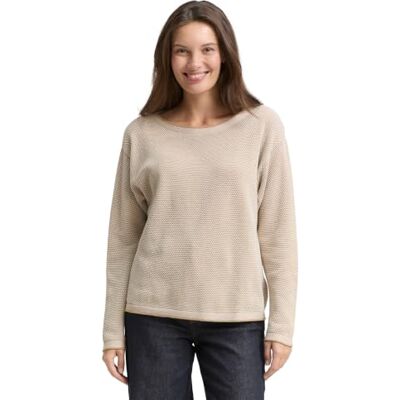 TOM TAILOR Jersey, 30438 Beige Bubble Structure, S TOM TAILOR Jersey, 30438 Beige Bubble Structure, S