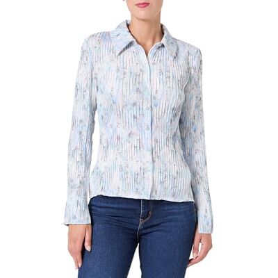 Desigual CAM_BLUSI Blouse, Turquesa, L Women's Desigual CAM_BLUSI Blouse, Turquesa, L Women's