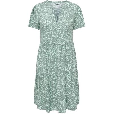 ONLY Onlzally Life S/S Thea Dress Noos Mujer Vestido Corto Verde/Blanco L 100% Viscosa ONLY Onlzally Life S/S Thea Dress Noos Mujer Vestido Corto Verde/Blanco L 100% Viscosa