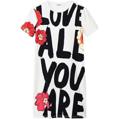 Desigual Women's Vest_Love All Dress, Blanco, XS, Blanco, XS Desigual Women's Vest_Love All Dress, Blanco, XS, Blanco, XS