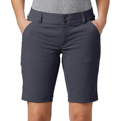 Columbia Mujer Shorts Largos, Saturday Trail Long Short, Nailon, Gris Oscuro (India Ink), Talla: 8, AK4028 Columbia Mujer Shorts Largos, Saturday Trail Long Short, Nailon, Gris Oscuro (India Ink), Talla: 8, AK4028