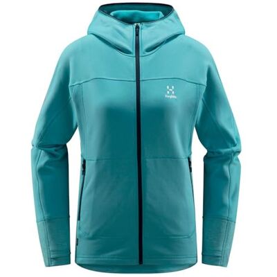Haglöfs Betula Hood Sweatshirt Mujer, Frost Blue, Tamaño M Haglöfs Betula Hood Sweatshirt Mujer, Frost Blue, Tamaño M