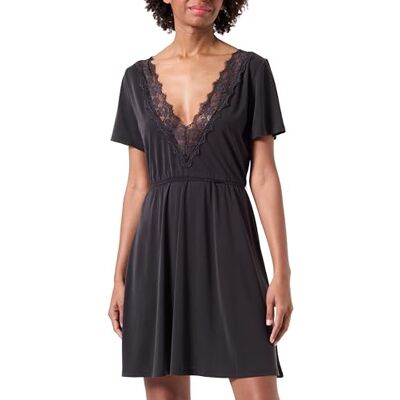 ONLY Onlfree S/S Lace Dress Jrs Vestido de Punto, Negro, L para Mujer ONLY Onlfree S/S Lace Dress Jrs Vestido de Punto, Negro, L para Mujer