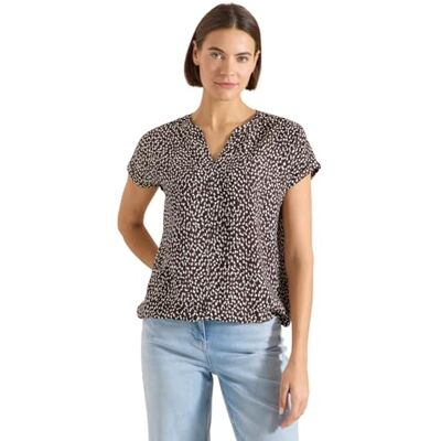 Cecil Blusa con Hombros caídos con Estampado marrón Cacao XL Cecil Blusa con Hombros caídos con Estampado marrón Cacao XL