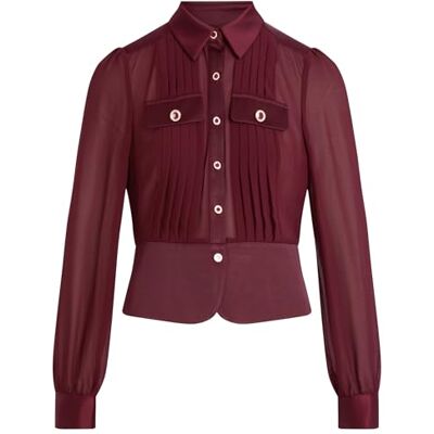 Morgan Blusa para Mujer, Ciruela M, 12, Ciruela M, 40 Morgan Blusa para Mujer, Ciruela M, 12, Ciruela M, 40