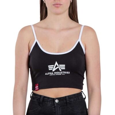 Alpha Basic ML Cropped Tank Top Wmn, Negro, L Corto Alpha Basic ML Cropped Tank Top Wmn, Negro, L Corto