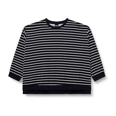 Ulla Popken Sudadera para Mujer, Tallas Grandes, Tallas Grandes, Talla Grande, Cuello Redondo, Manga Larga, Espalda más Larga Ulla Popken Sudadera para Mujer, Tallas Grandes, Tallas Grandes, Talla Grande, Cuello Redondo, Manga Larga, Espalda más Larga