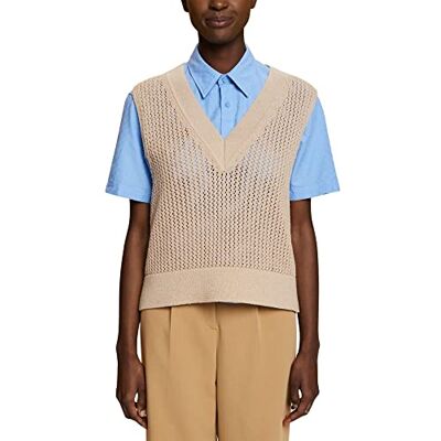 ESPRIT Suéter, 261/Light Taupe 2, S para Mujer ESPRIT Suéter, 261/Light Taupe 2, S para Mujer