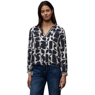 Street One 3412573 Blusa con Detalles de Cinta Mujer (Pack de 1) Street One 3412573 Blusa con Detalles de Cinta Mujer (Pack de 1)