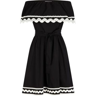 Morgan Vestido, Negro/Off White, 42 para Mujer Morgan Vestido, Negro/Off White, 42 para Mujer