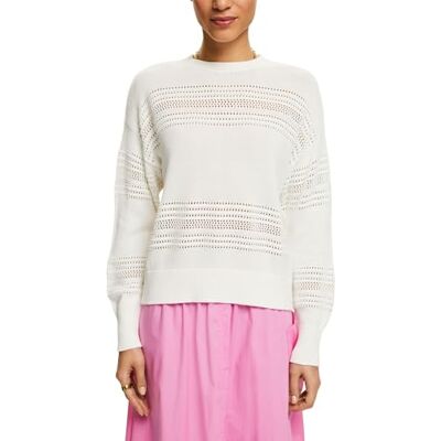 ESPRIT Suéter, 110/Off White, M para Mujer ESPRIT Suéter, 110/Off White, M para Mujer