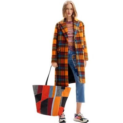 Desigual Abrigo Para Mujer Woman Woven Overcoat Mujer Desigual Abrigo Para Mujer Woman Woven Overcoat Mujer