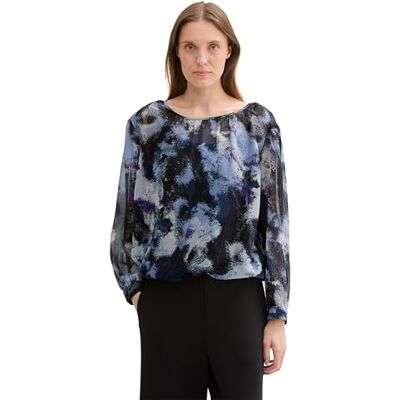 TOM TAILOR Blusa de Mujer, 36558 Diseño artístico de Acuarela, 36 TOM TAILOR Blusa de Mujer, 36558 Diseño artístico de Acuarela, 36