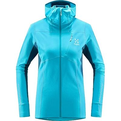 Haglöfs L.I.M MID COMP HOOD Chaqueta para mujer (talla S), color azul y azul oscuro Haglöfs L.I.M MID COMP HOOD Chaqueta para mujer (talla S), color azul y azul oscuro