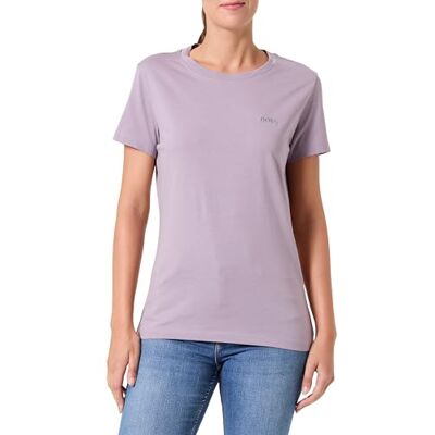 Boss Camiseta para Mujer, Light/Pastel Purple, L Boss Camiseta para Mujer, Light/Pastel Purple, L