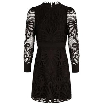 Morgan Vestido Trapecio de Encaje, Negro, 38 Morgan Vestido Trapecio de Encaje, Negro, 38